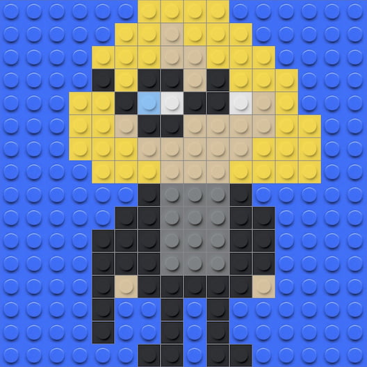 Mosa&iuml;que briques LEGO Alastor Maugrey - Harry Potter